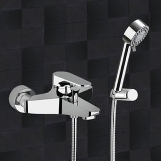 Bath Shower Mixer With Hand Shower and Shower Bracket Remer L02US